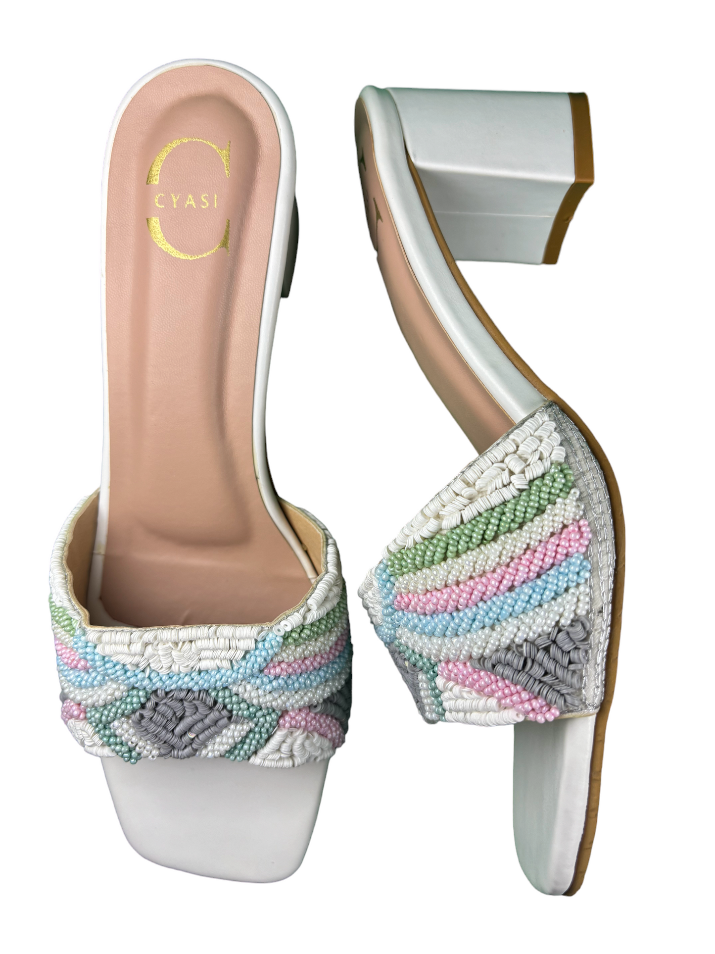 Women Heels Sandal (White)