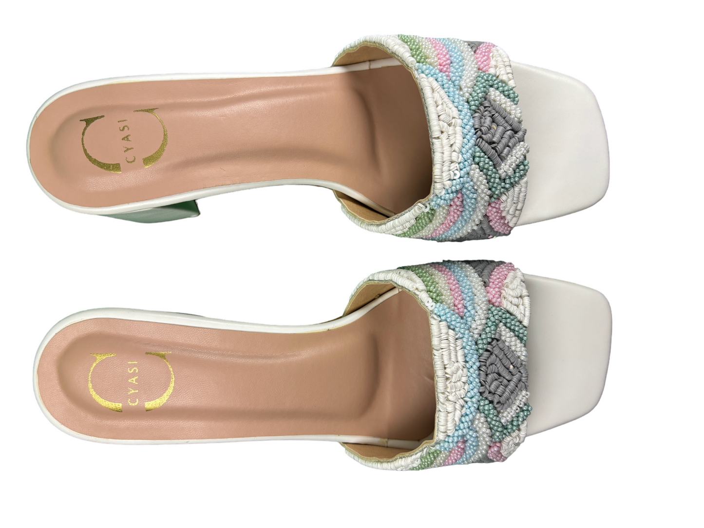 Women Heels Sandal (White)