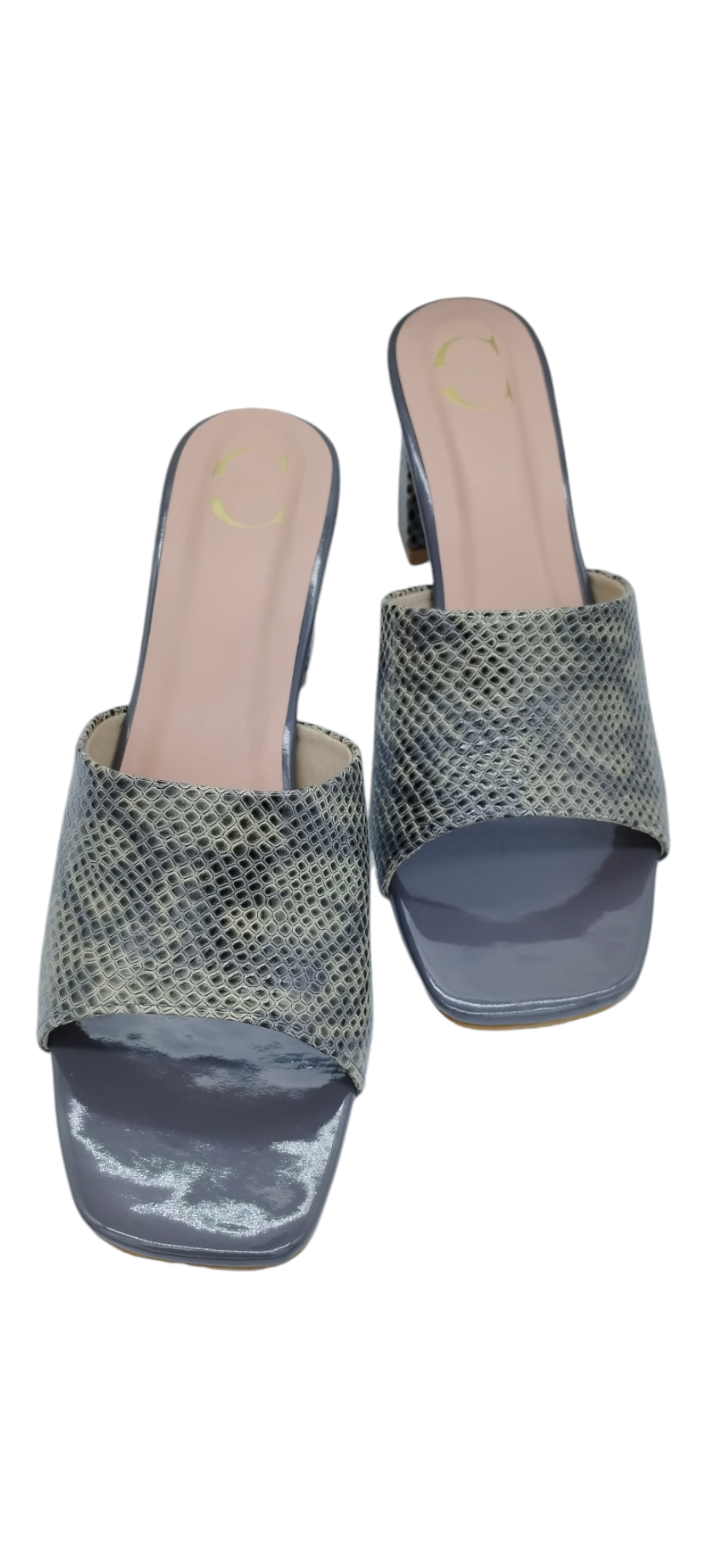 Women Heel Sandal (Snake-Black)