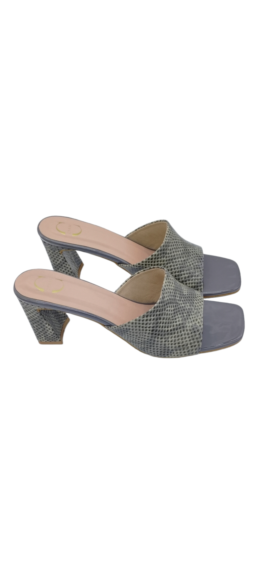 Women Heel Sandal (Snake-Black)
