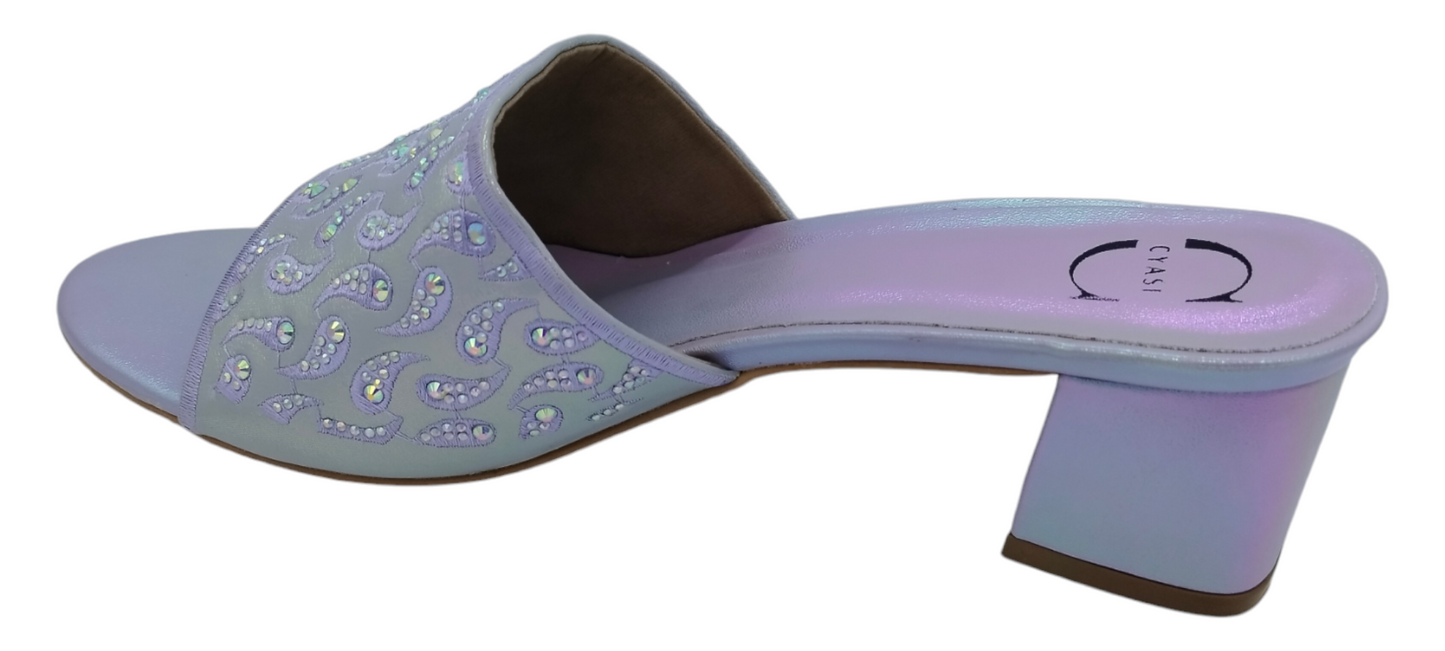Women Heels Sandal (Purple)