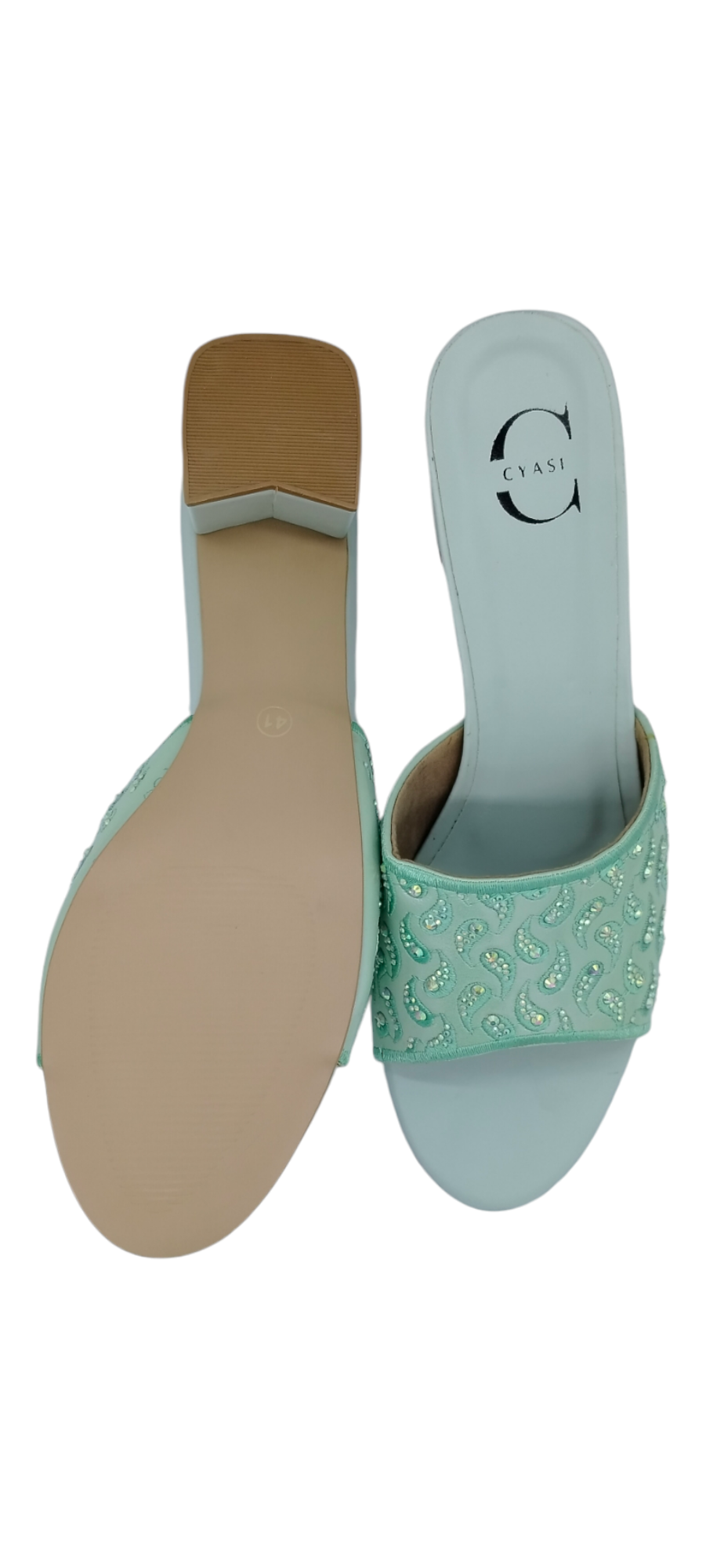 Women Heels Sandal (Green)