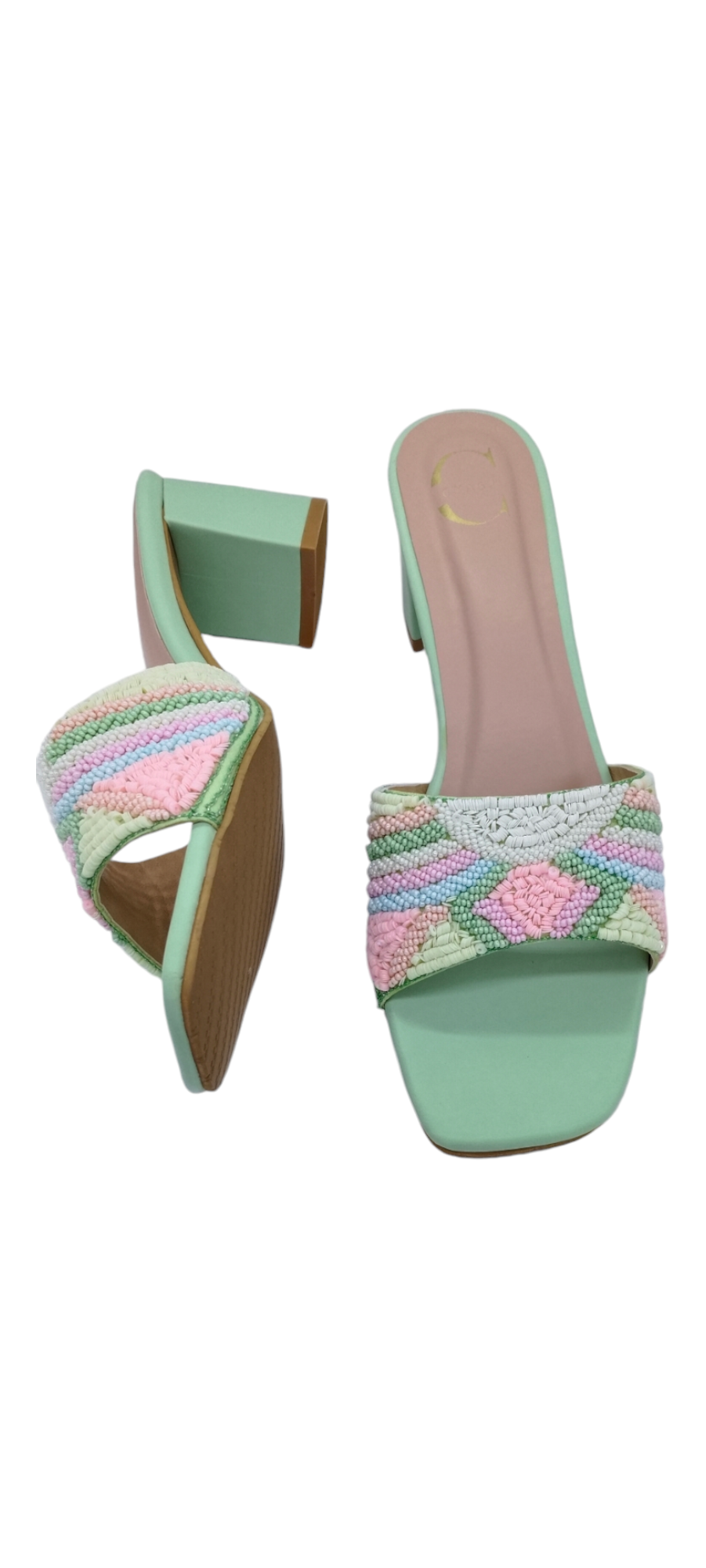 Women Heels Sandal (Green)