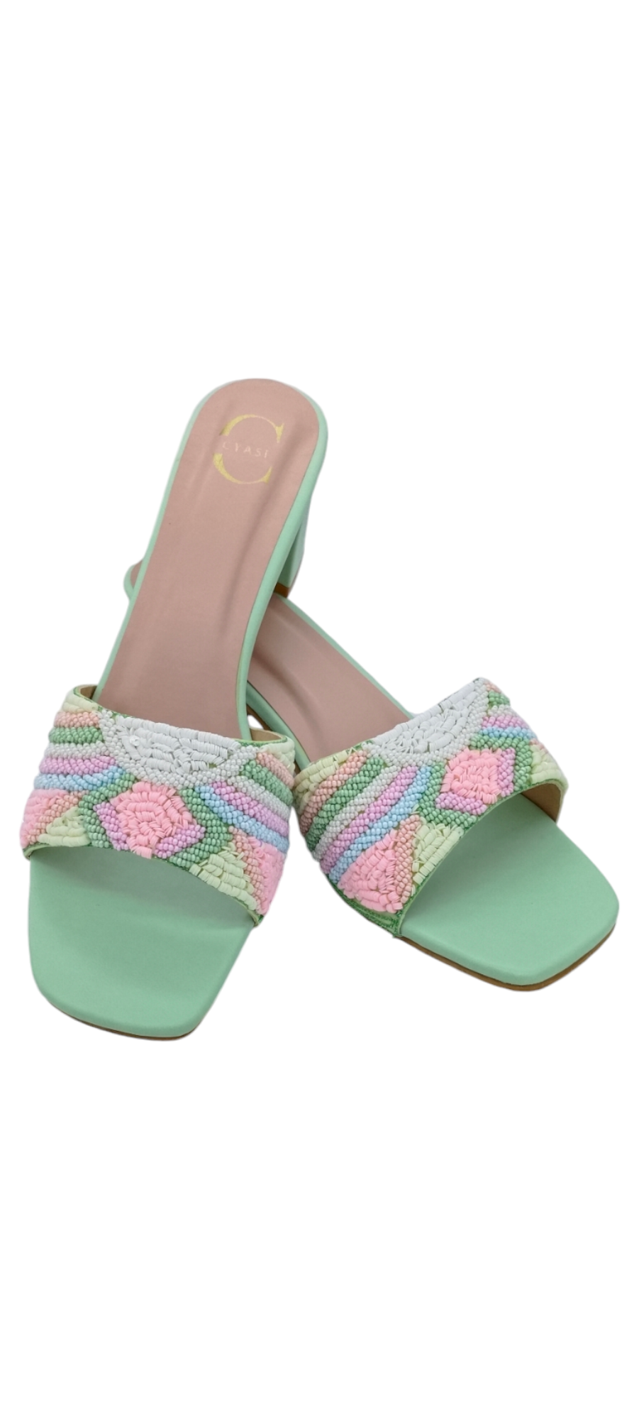 Women Heels Sandal (Green)