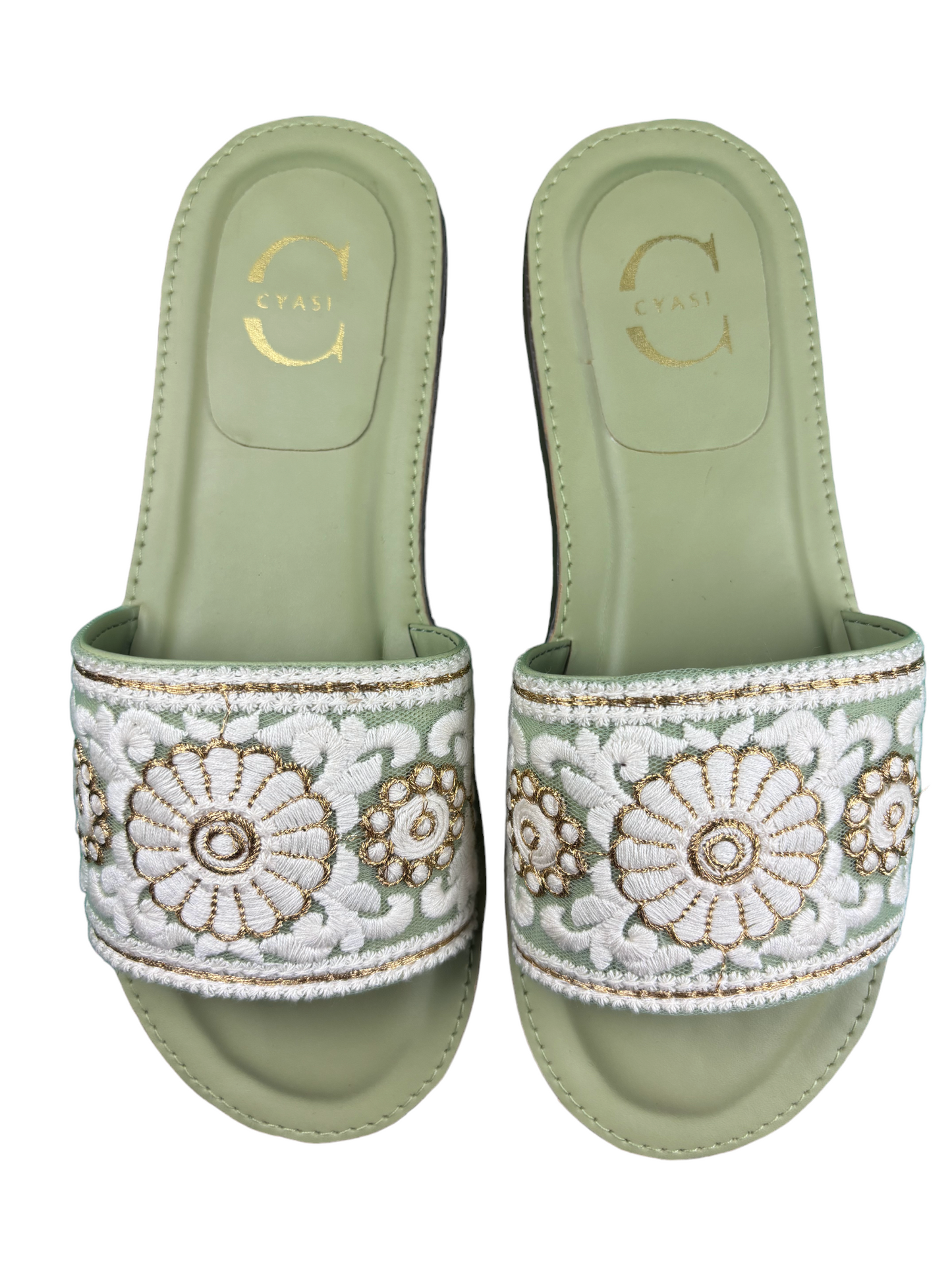 Women Flats Sandal (GREEN)