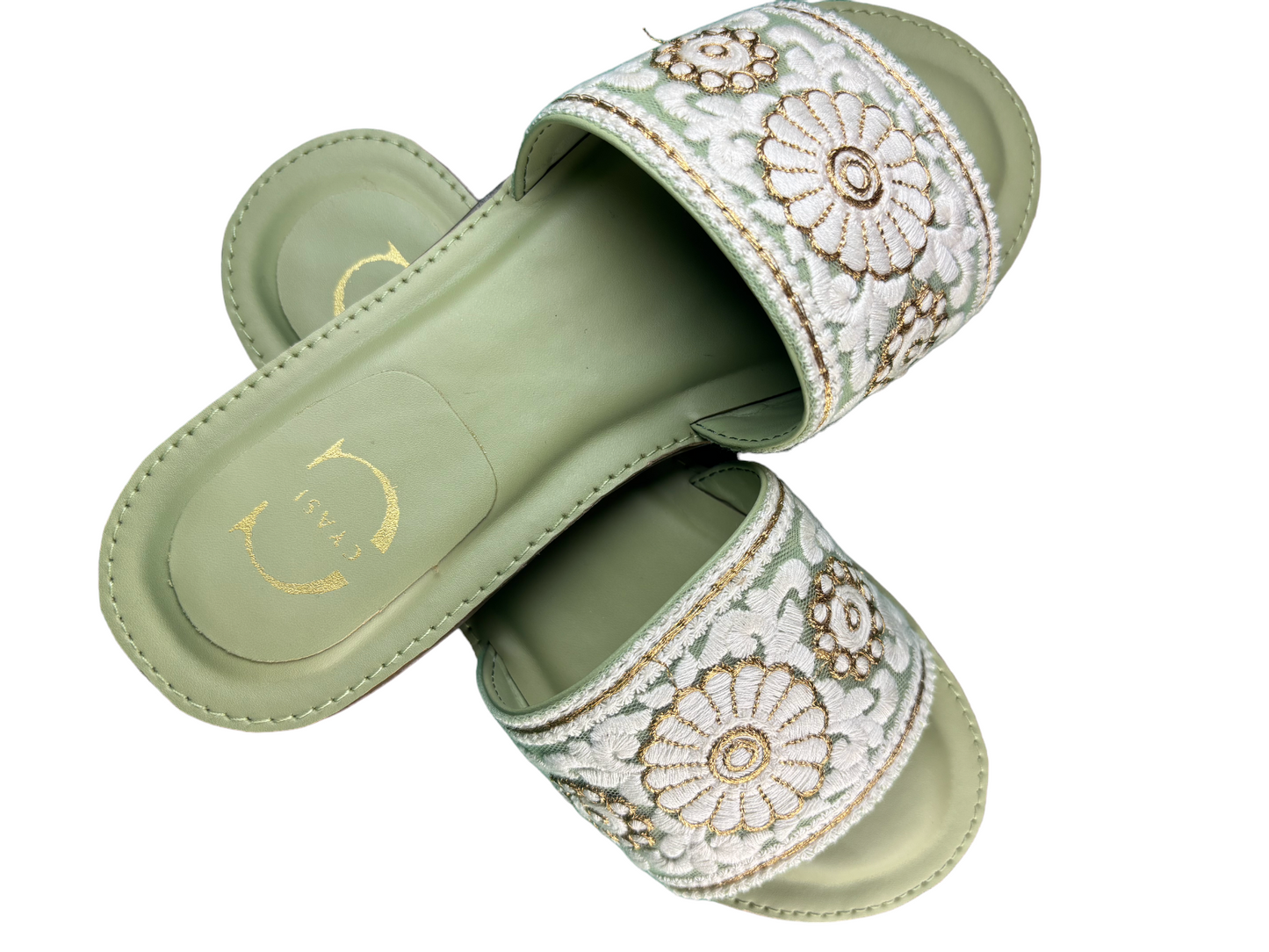 Women Flats Sandal (GREEN)