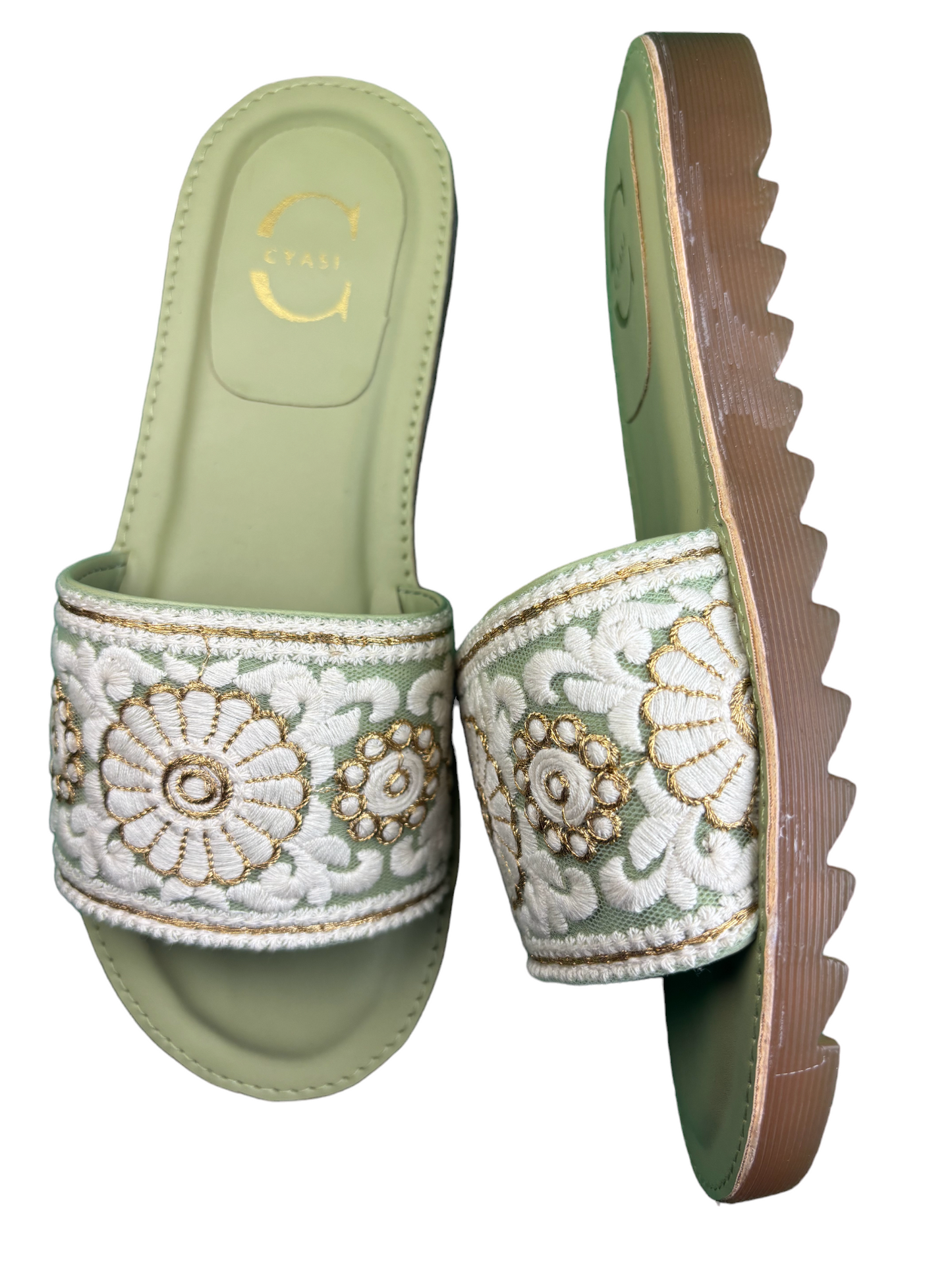 Women Flats Sandal (GREEN)