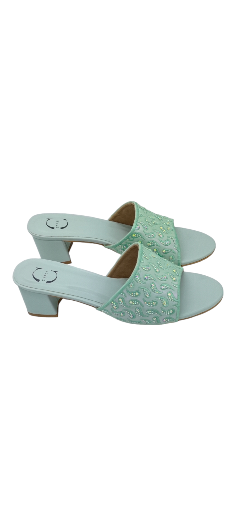 Women Heels Sandal  (Green)