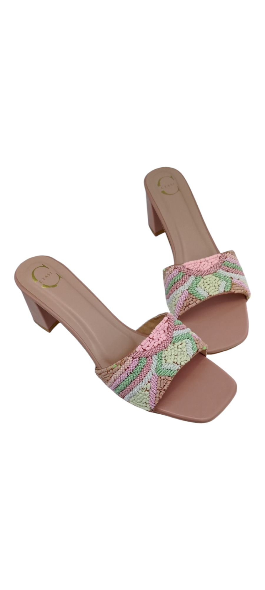 Women Heels Sandal (Peach)