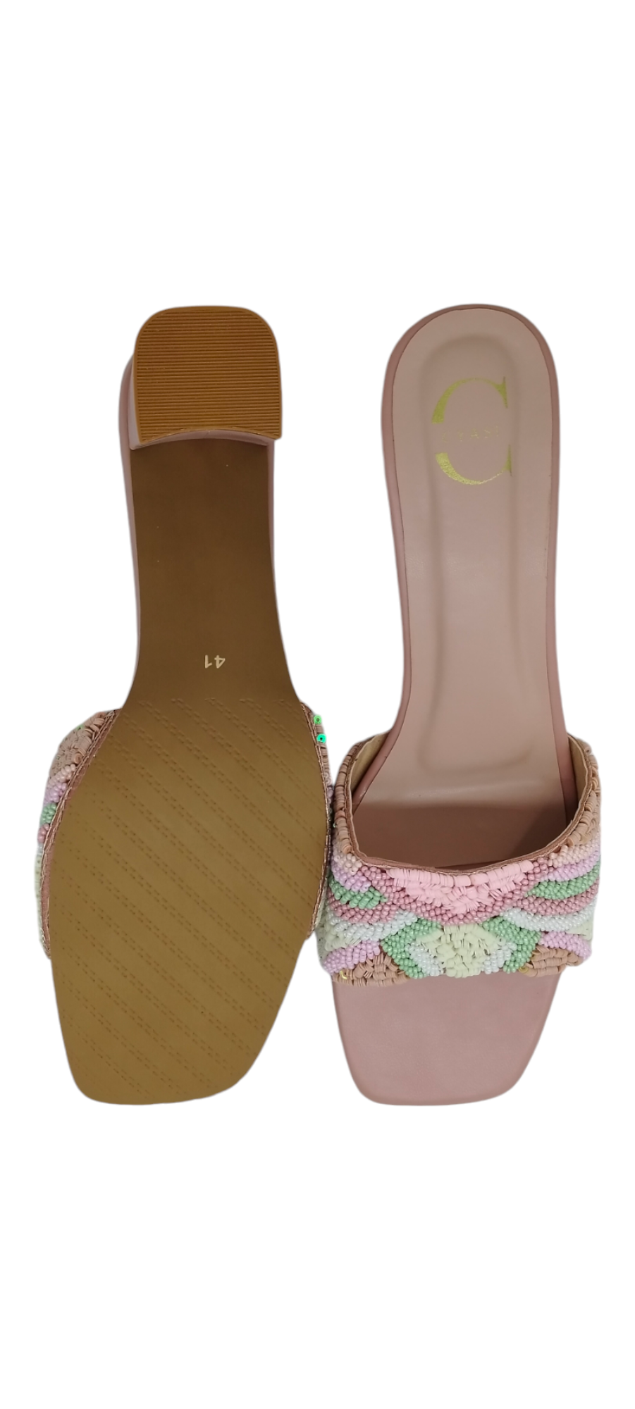 Women Heels Sandal (Peach)