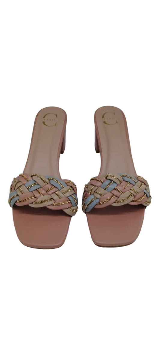 Women Heels Sandal (Peach)
