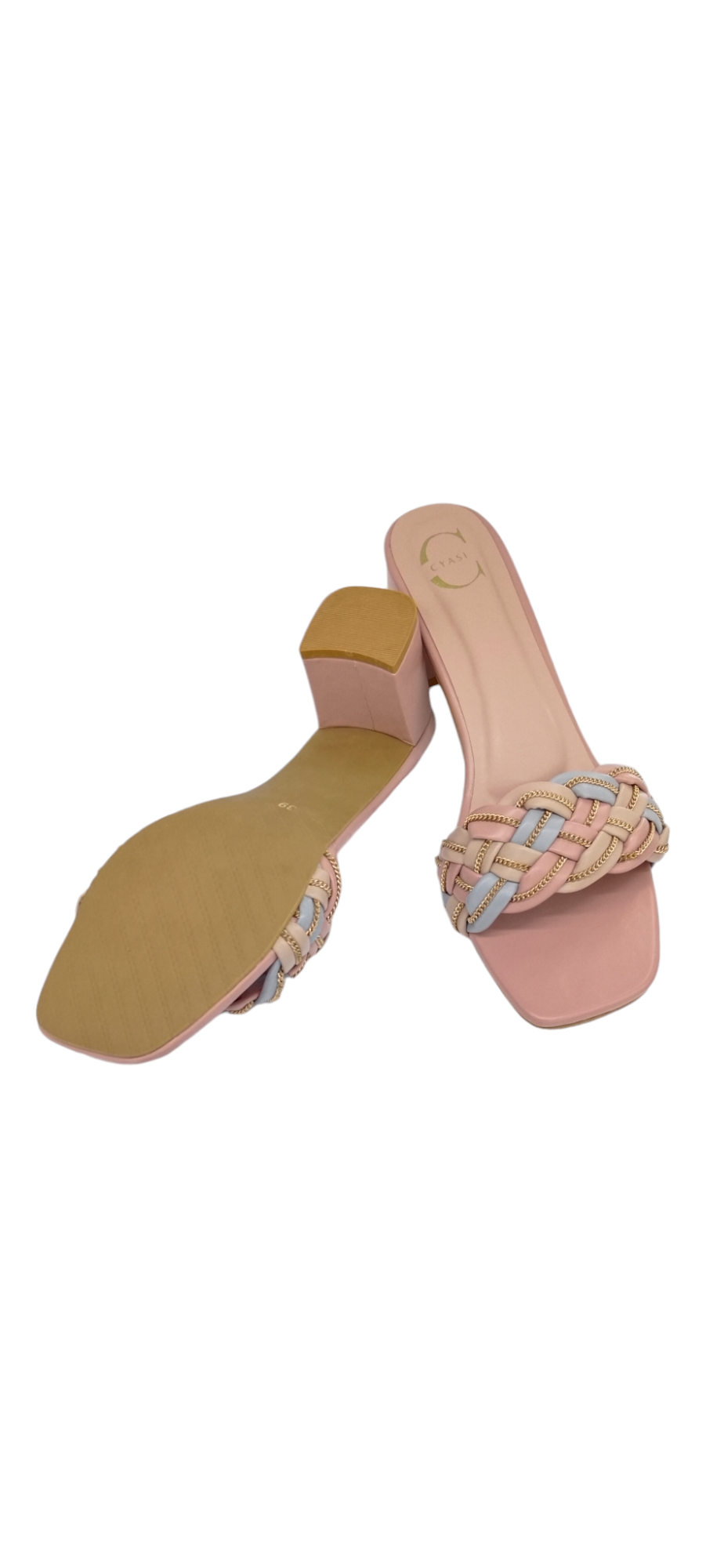 Women Heels Sandal (Peach)